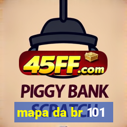 mapa da br 101